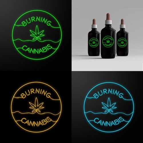 Bold Cannabis Logo Design 