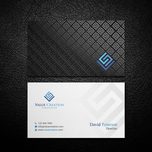 Business card contest winner