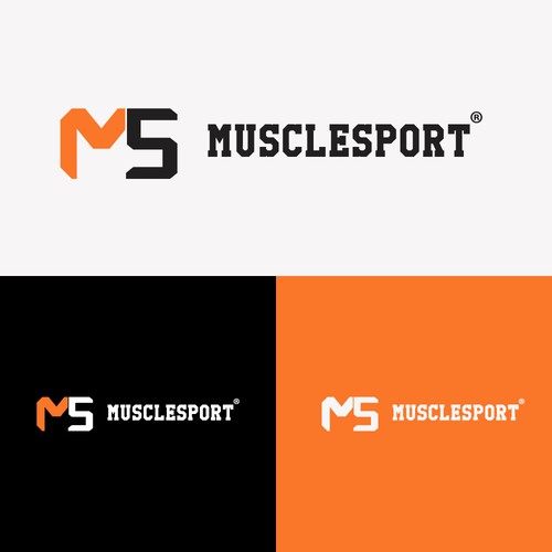 Bold logo concept for Fitness Nutrition Brand