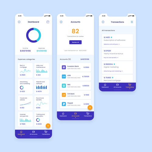 Innovative Design Needed for IOS Accounting App