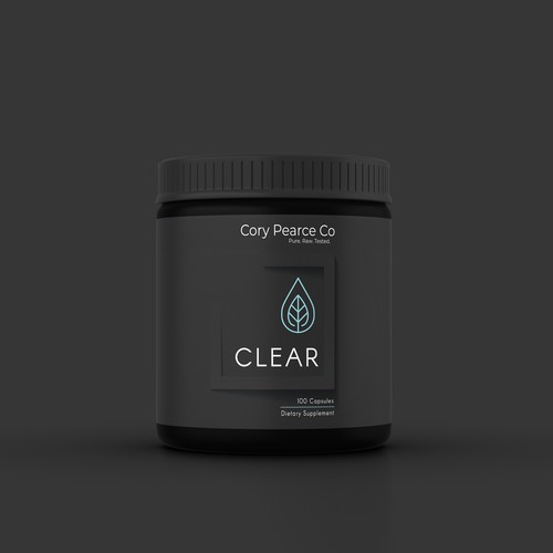 Lid Label design for CBD Isolate