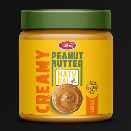 Packaging Label Design for Peanut Butter Jar