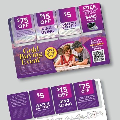 Jewelry Postcard Design