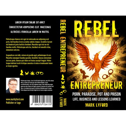 Rebel life book cover design