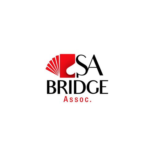 Logo concept for "Bridge",  a card game association.