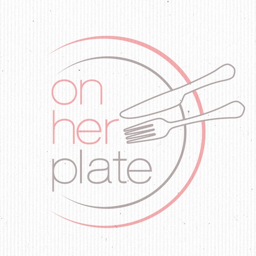 On her plate