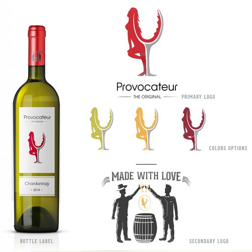Create our new wine label Provocateur Wine