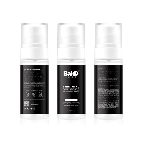 BakD Sunless Self Tanning Mousse
