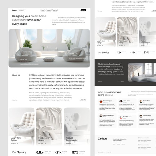 Zaniture - Furniture Website