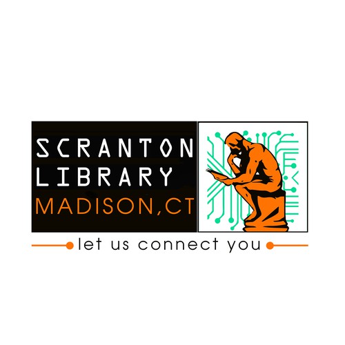 SCRANTON LIBRARY logo concept