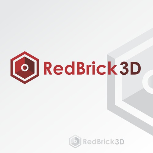 Simple, creative, stylish logo for eCommerce site RedBrick3D.com