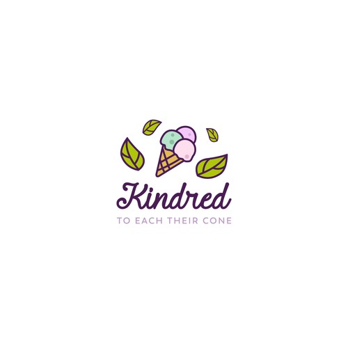 Logo design for vegan ice cream