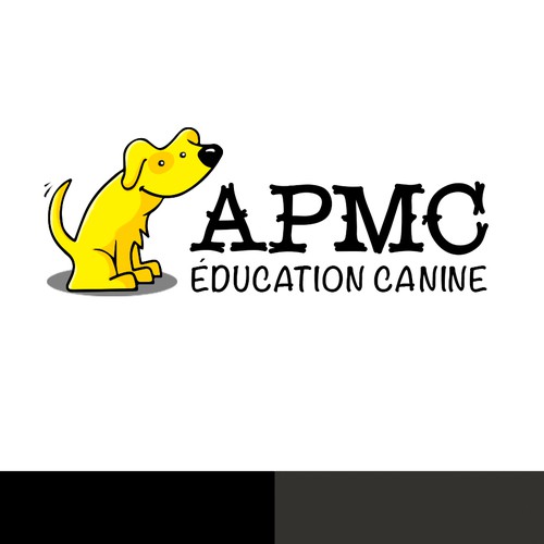 Canine logo concept for professional dog trainer