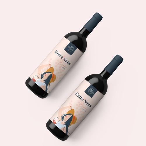 Entre Nous Wine Label Concept