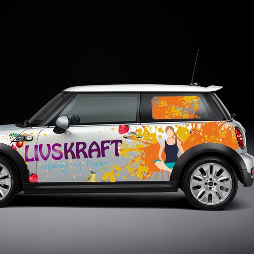 Mini car wrap - all over! Make yourself go nuts :)