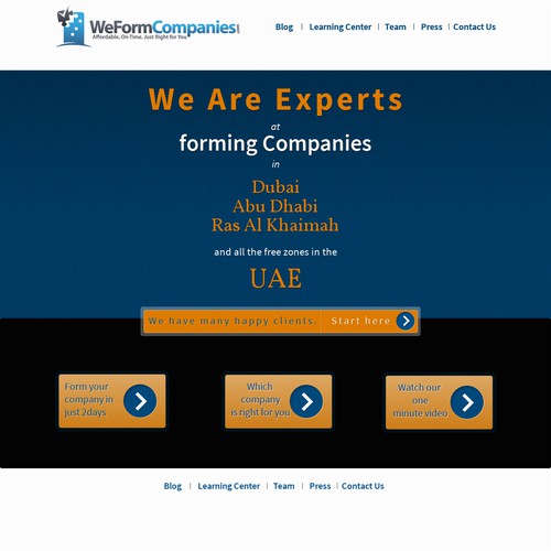 Design Geurilla Website for WeFormCompanies.com