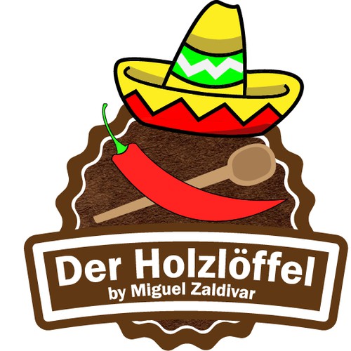 A Gourmet-Line Logo for a Mexican Chef in Germany