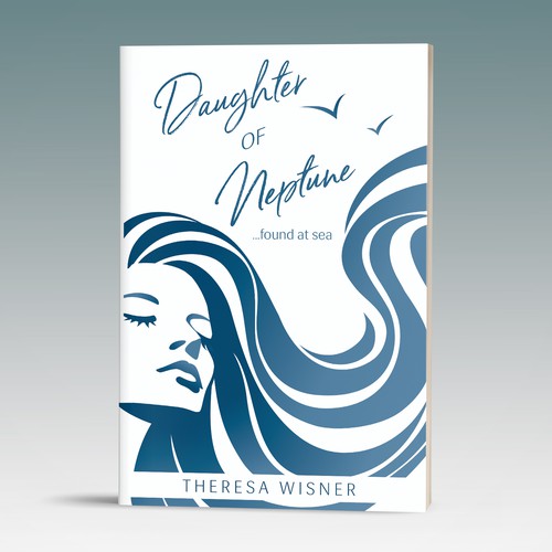Whimsical and artsy book cover proposal for a sea memoir