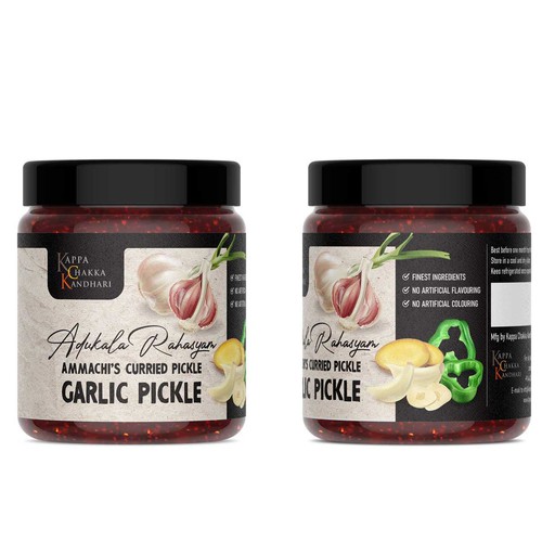 Garlic pickle label