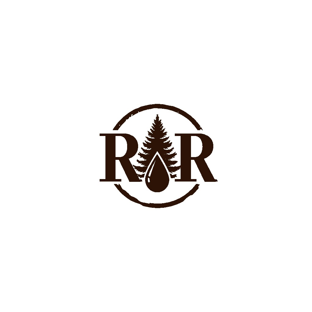 Roots and Riches ( representing spruce and oil)- clean cut blue collar designs