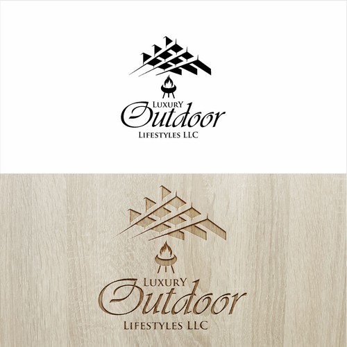 logo concept for luxury outdoor lifestyle
