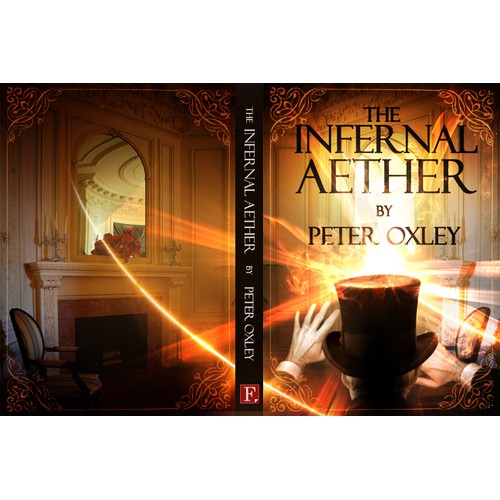 Create a compelling cover for a steampunk fantasy novel