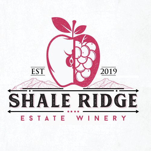 Logo Design concept for "Shale Ridge Estate Winery""