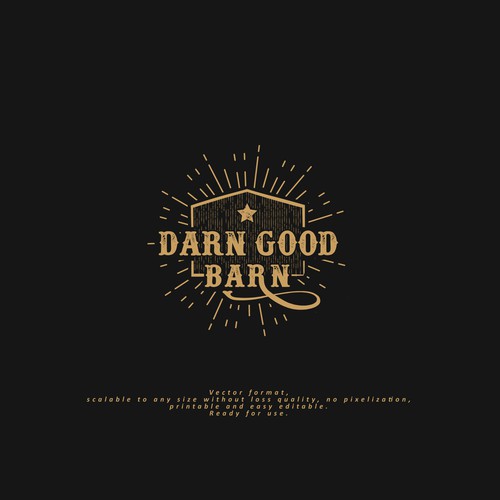 Logo for Darn Good Barn - photography and lifestyle website