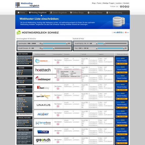 WebHosting Compare