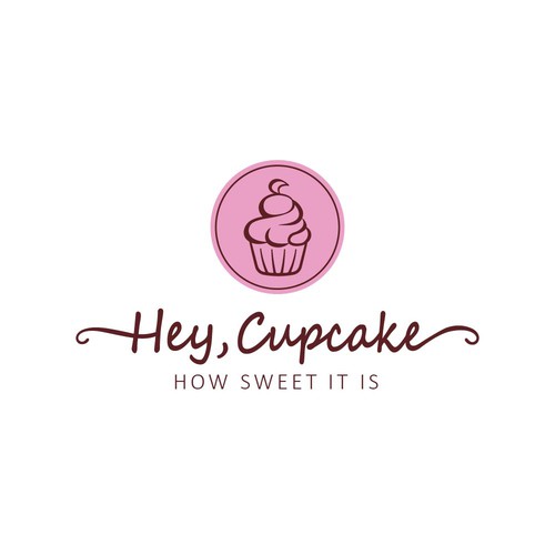 Sweet logo for Hey, Cupcake