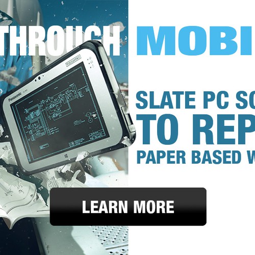 Eye catching banner ads for the latest rugged tablet pcs!