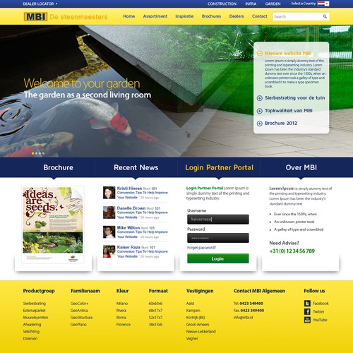 MBI Garden needs a new webshop design