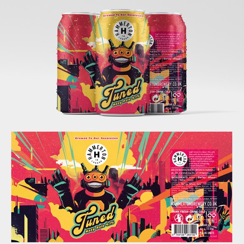 Hammerton Hazy Pale Ale can design