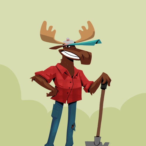 Moose Mascot Design