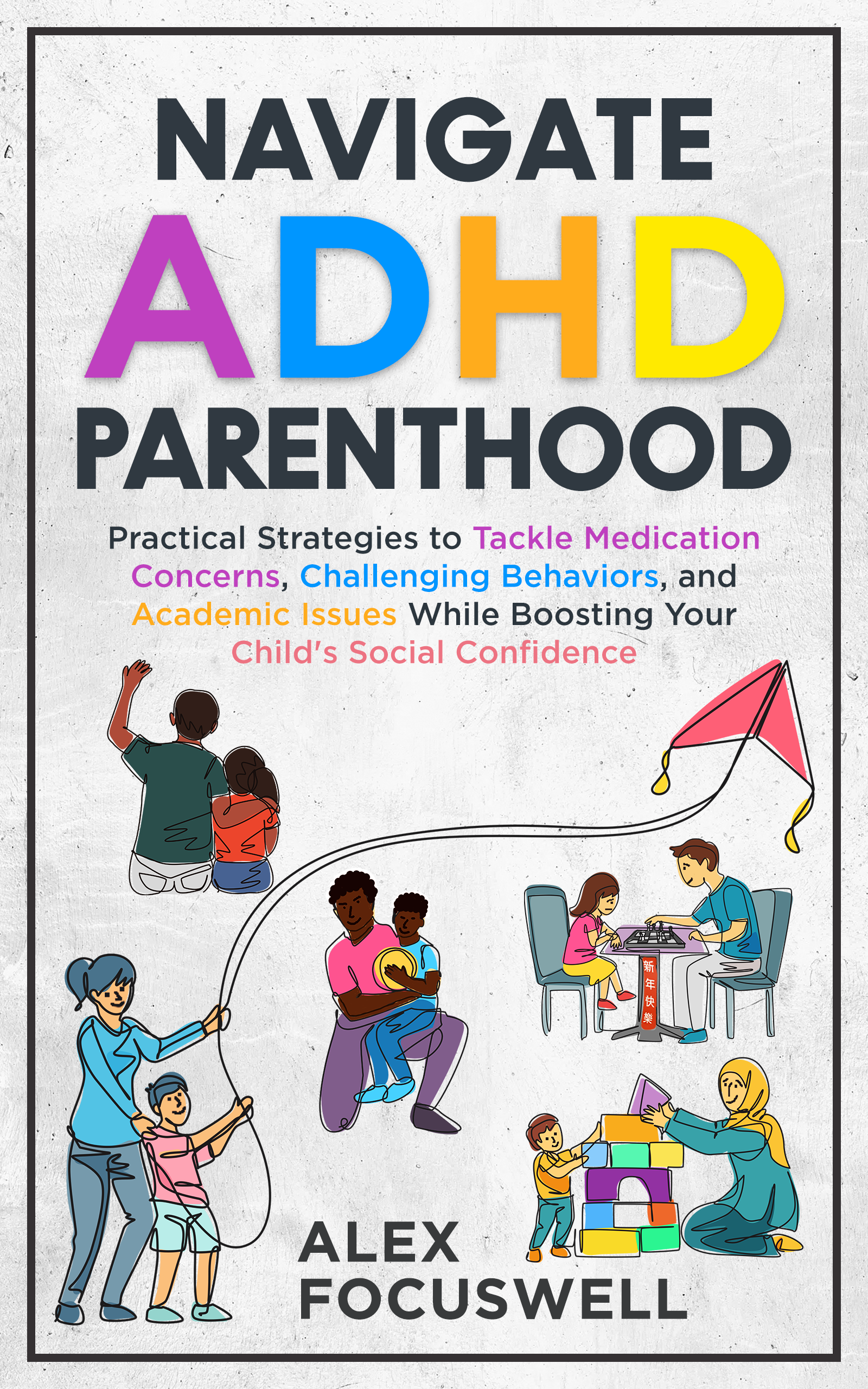 Lightly Modern ADHD Book cover for the everyday parent