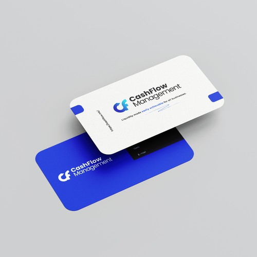 Logo and brand identity for "Cash Flow Management"