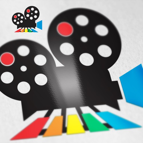 Colorful Logo for Movie Festival