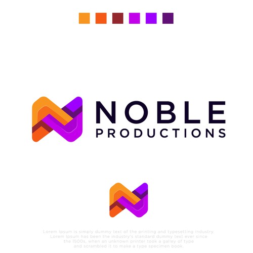 Noble production logo concept