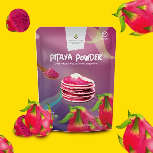 pitaya powder packaging design