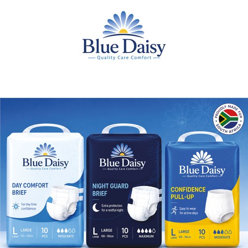 Evolve Our Existing Blue Daisy Logo into a Premium Adult Healthcare Brand