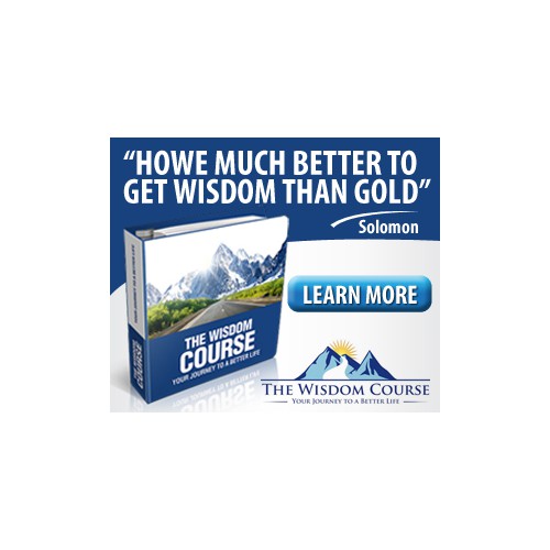 Create the next banner ad for TheWisdomCourse