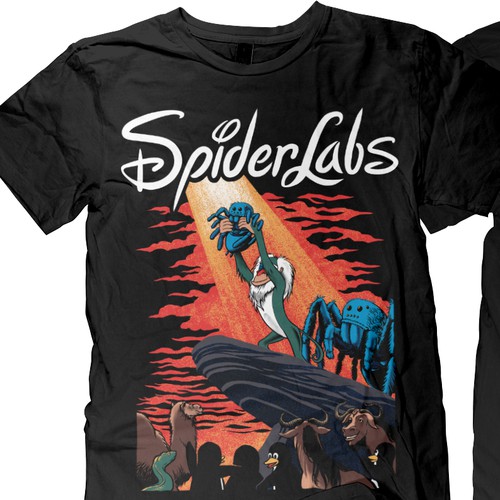 cartoon t-shirt for spiderlabs