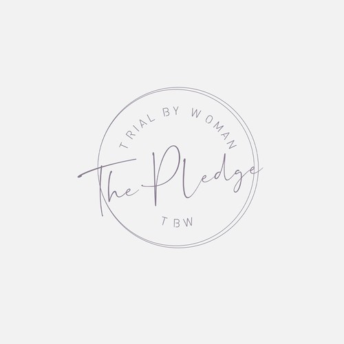 The Pledge website badge design