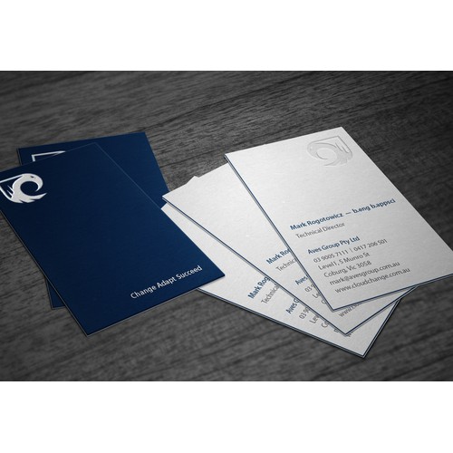 Minimalist Vertical Business Card for IT Consulting Company