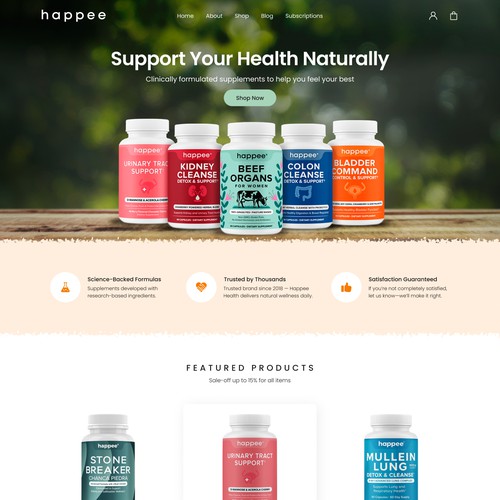 Health Supplement Shopify Store