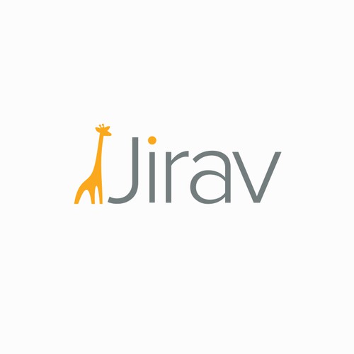 Logo incorporating symbolism of a giraffe looking ahead of your data (for a forecasting tool)