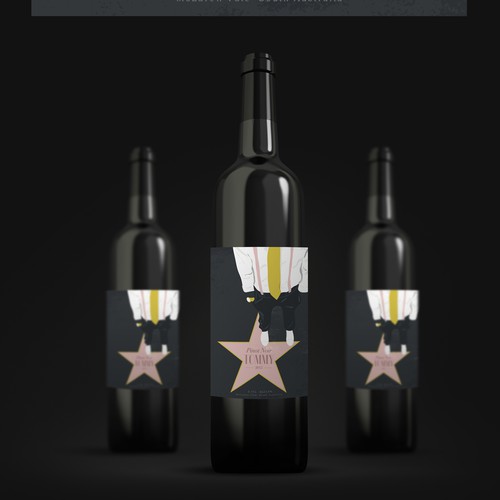 Wine label for creative small winery in South Australia 