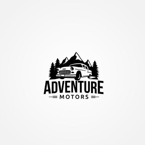 Vintage logo design for Adventure Motors