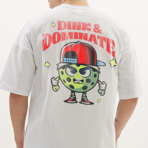 Dink & Dominate - Funky Pickleball Tee
