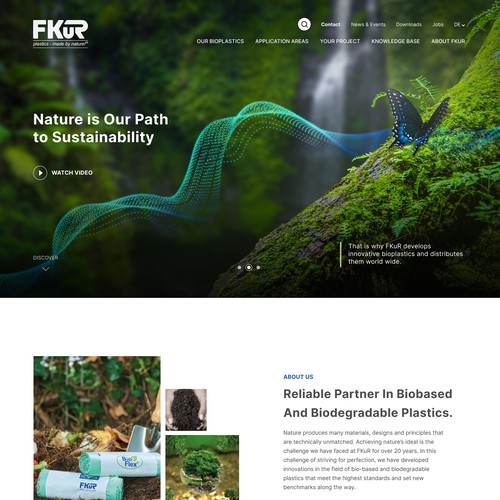 Website redesign for a leading bioplastic specialist 